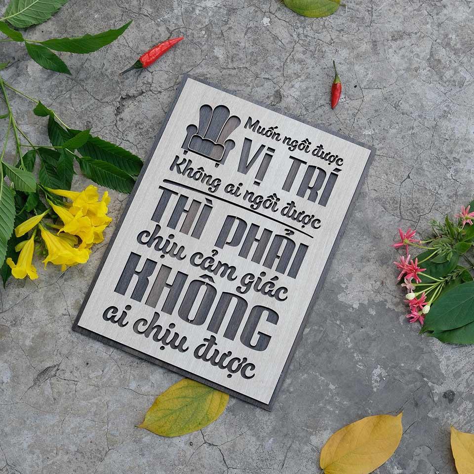 Tranh tạo động lực TBIG021 - Muốn ngồi được vị trí không ai ngồi được thì phải chịu cảm giác không ai chịu được