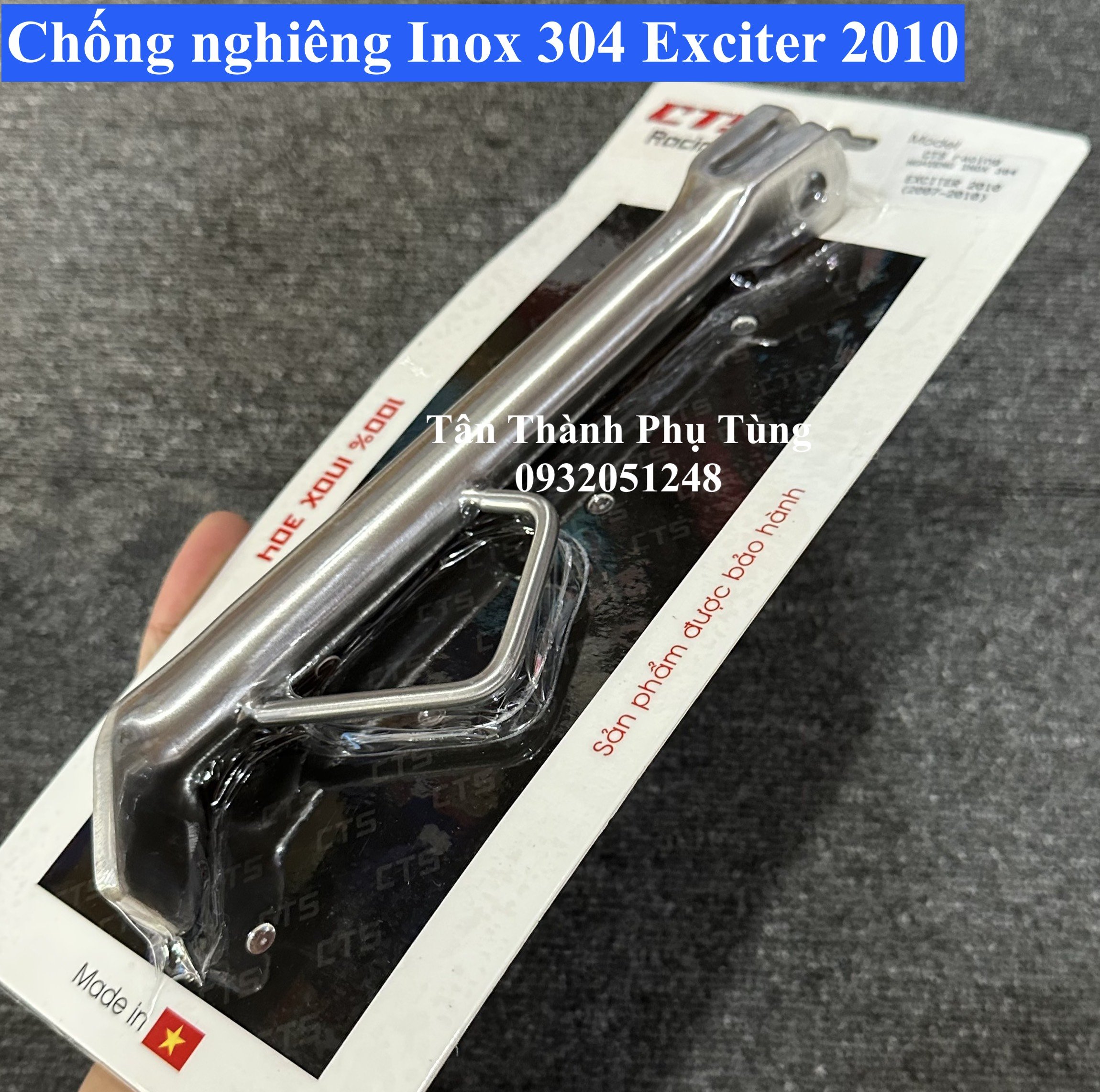 Chống nghiêng dành cho Exciter 2010 Inox 304 CTS