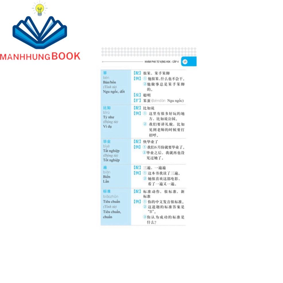 Sách - Vocabulary Khám phá từ vựng HSK - Cấp 4