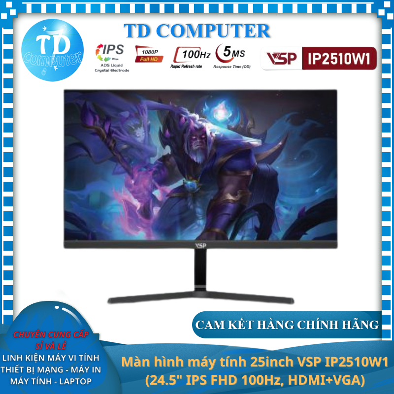 Màn hình máy tính 25inch VSP IP2510W1 - Hàng chính hãng VSP phân phối