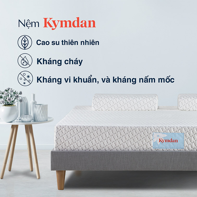 Nệm cao su thiên nhiên Kymdan Deluxe 180 x 200 x 10cm SFM