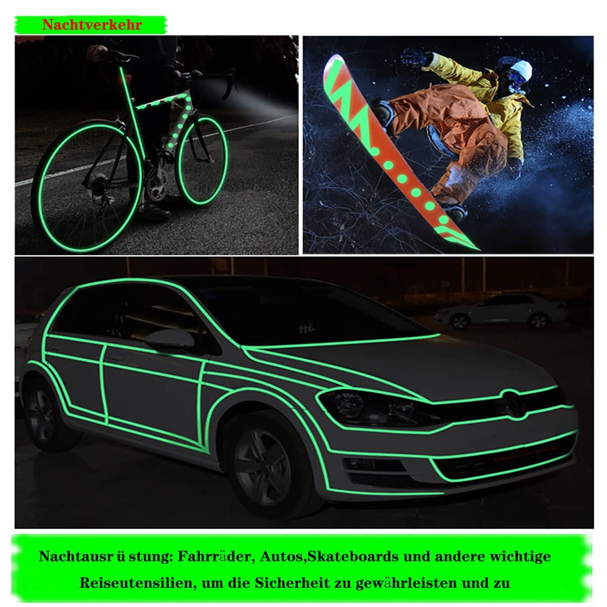 3 miếng 10 mm tự dính dính huỳnh quang băng dính Waterproof Waterproo