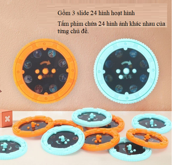 Đèn Pin chiếu hình cho bé 24 hình động vật ngộ nghĩnh, Đồ chơi đèn pin chiếu hình khủng long độc đáo, thú vị- BB55-