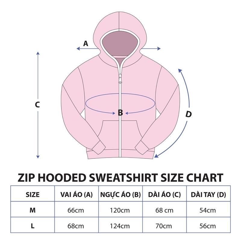 UPZ Áo Khoác Hoodie Dây Kéo In Unicorn Play Zone Chữ Bảy Màu (Xanh Biển)