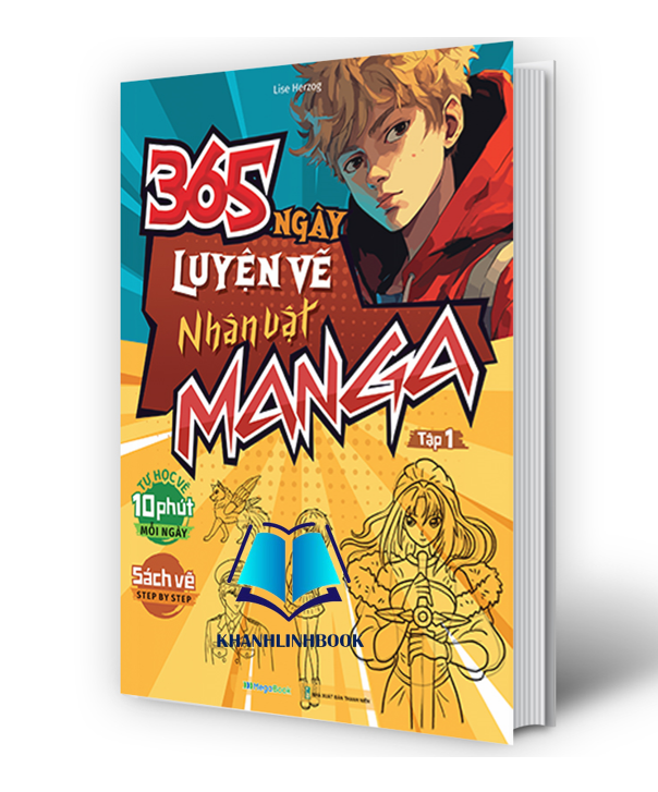 Sách - 365 ngày luyện vẽ Nhân Vật Manga - Tập 1