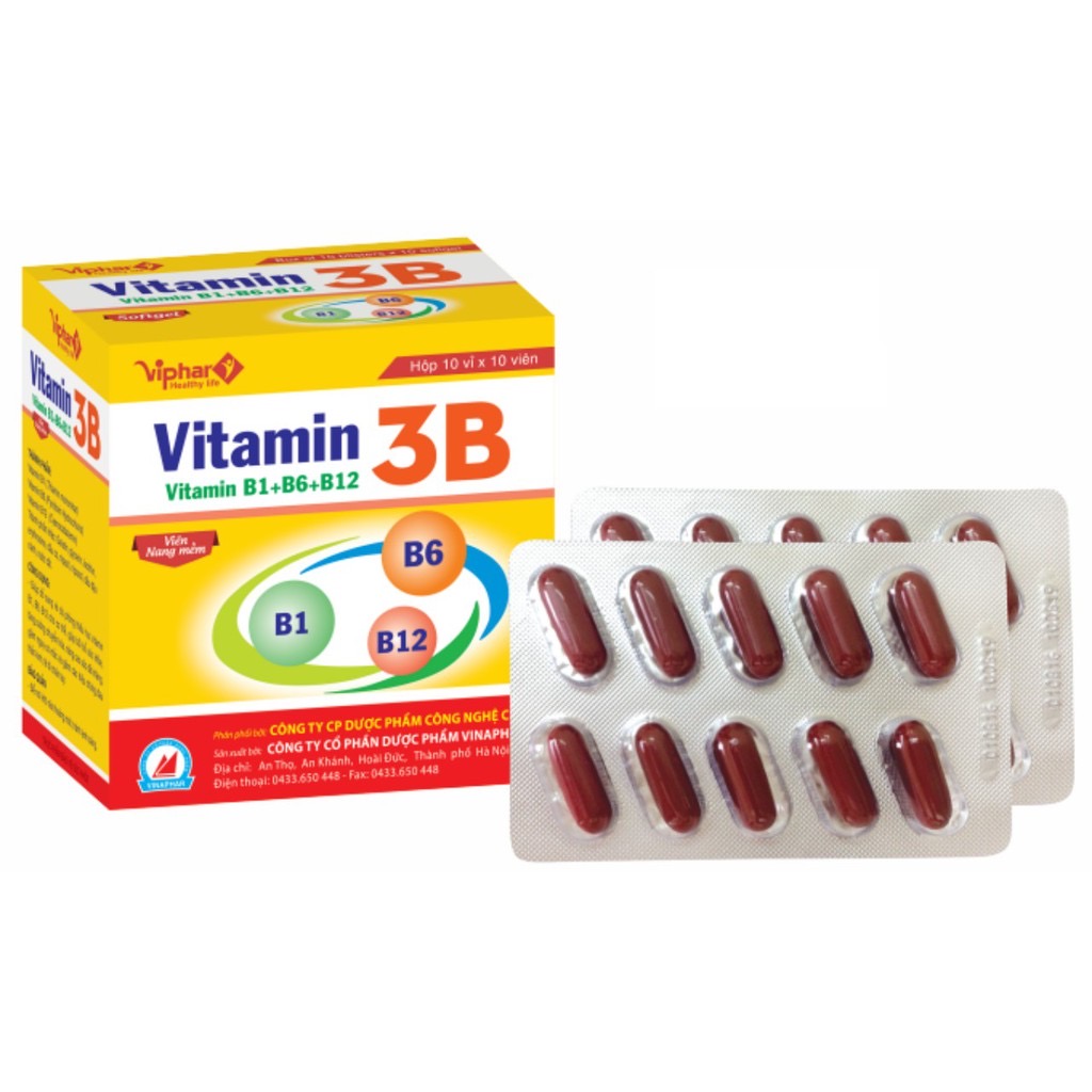 Viên uống Vitamin B3 - Viphar Vinapharco, hộp 100v