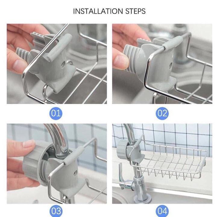 Kệ Để Đồ Rửa Chén Cạnh Vòi Rửa