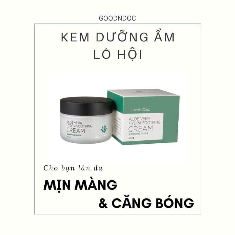 Kem Lô Hội GoodnDoc Aloe Vera Hydra Soothing Cream 50ml