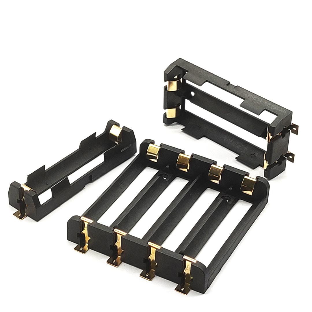 1x2x4x 18650 Giá đỡ pin SMT Hộp đựng pin 18650 SMD Hộp đựng Hộp đựng Công suất ngân hàng có chân cắm bằng đồng Có thể sạc lại Màu SMT: 4-18650