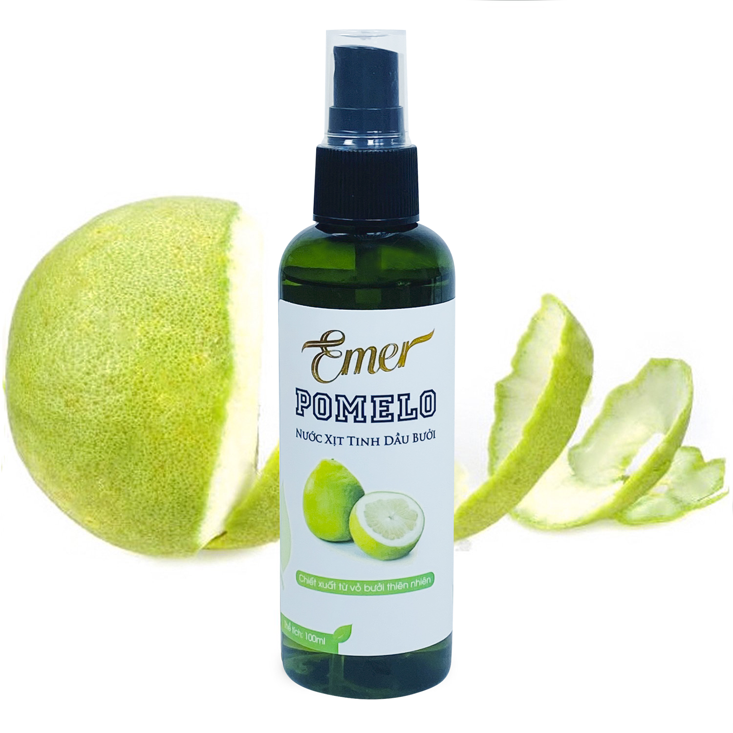 Tinh dầu bưởi xịt mọc tóc Pomelo Emer 100ml giúp ngăn ngừa rụng tóc, nuôi dưỡng tóc từ gốc đến ngọn cho mái tóc luôn chắc khỏe và suôn mượt