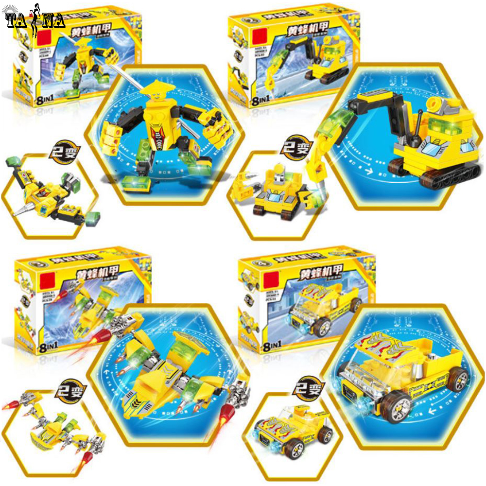 Đồ chơi lắp ráp mô hình robot biến dạng 8in1