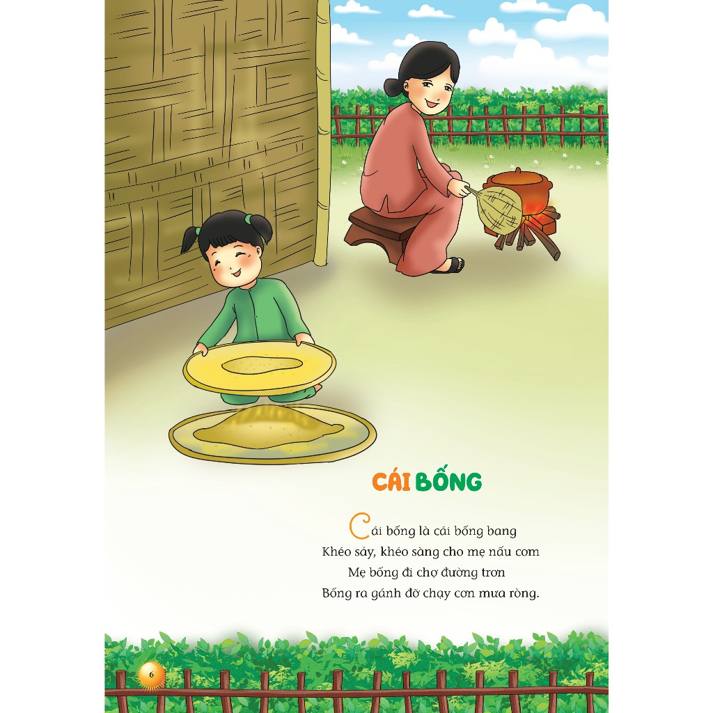 Sách - Tuyển Tập Ca Dao Đồng Dao Cho Bé Học Nói, Tập Đọc-mk