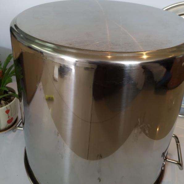 Nồi nấu phở, nước lèo, cháo inox cao cấp 304 1 đáy dày 3.0mm, chuyên dùng cho nhà hàng