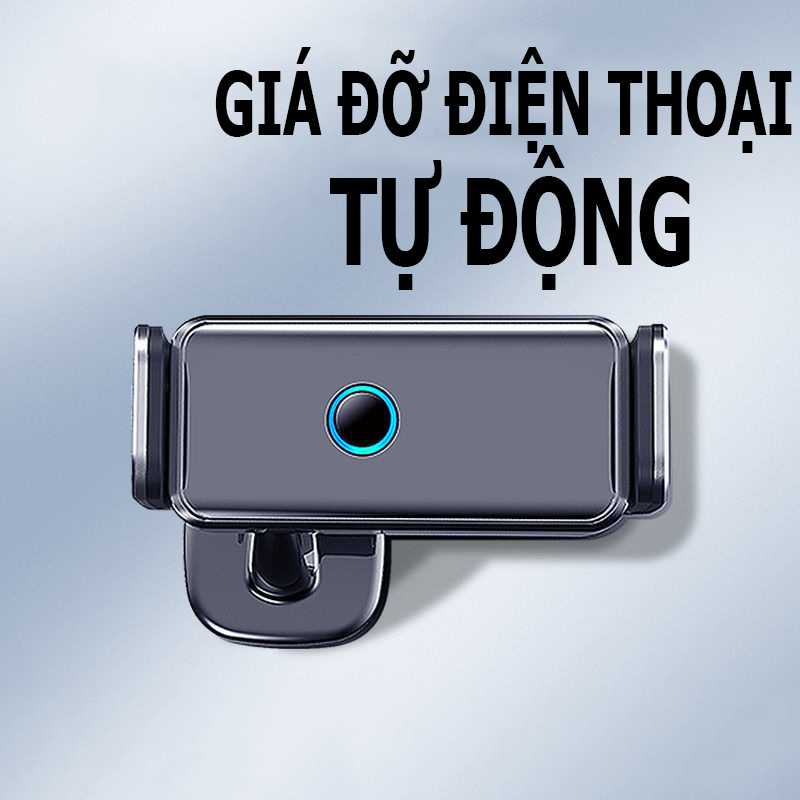 Giá Đỡ Điện Thoại Trên Xe Ô Tô; Cảm Ứng Hoàn Toàn Tự Động; Dính Bảng Taplo Và Kẹp Khe Gió Điều Hòa - Hàng Nhập Khẩu