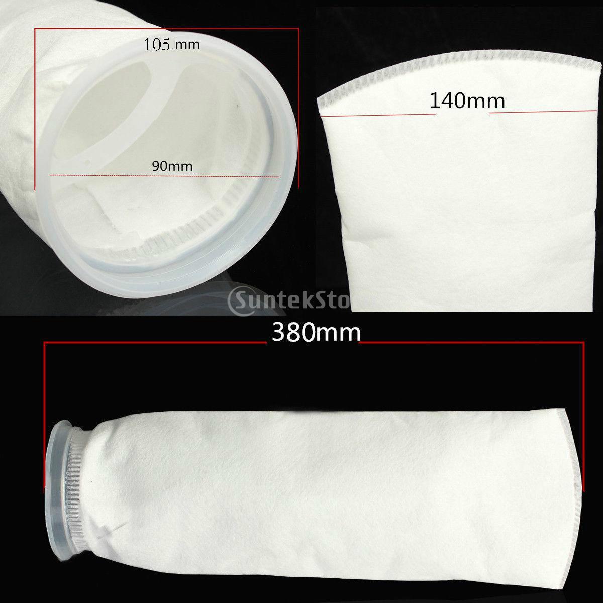 9X Marine Sump Aquarium Bag Filter Filter Sock Bag 200 Micron C