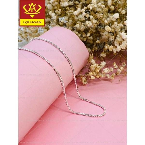 Dây chuyền nữ bạc 925, dây bóng bạc cao cấp - Trang sức Lợi Hoàn