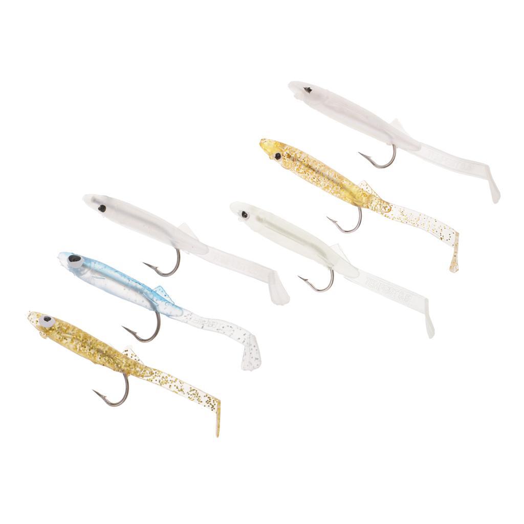 2-4pack 3pcs Small EEL Soft Fishing Lure Artificial Fish Bait Swimbait Length