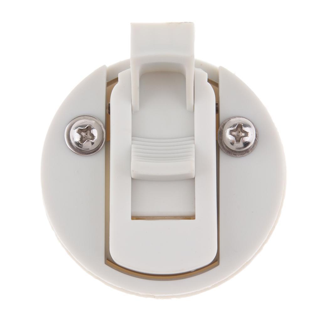 White Round Boat Locker Latch Marine Lock Flush Handle with Key