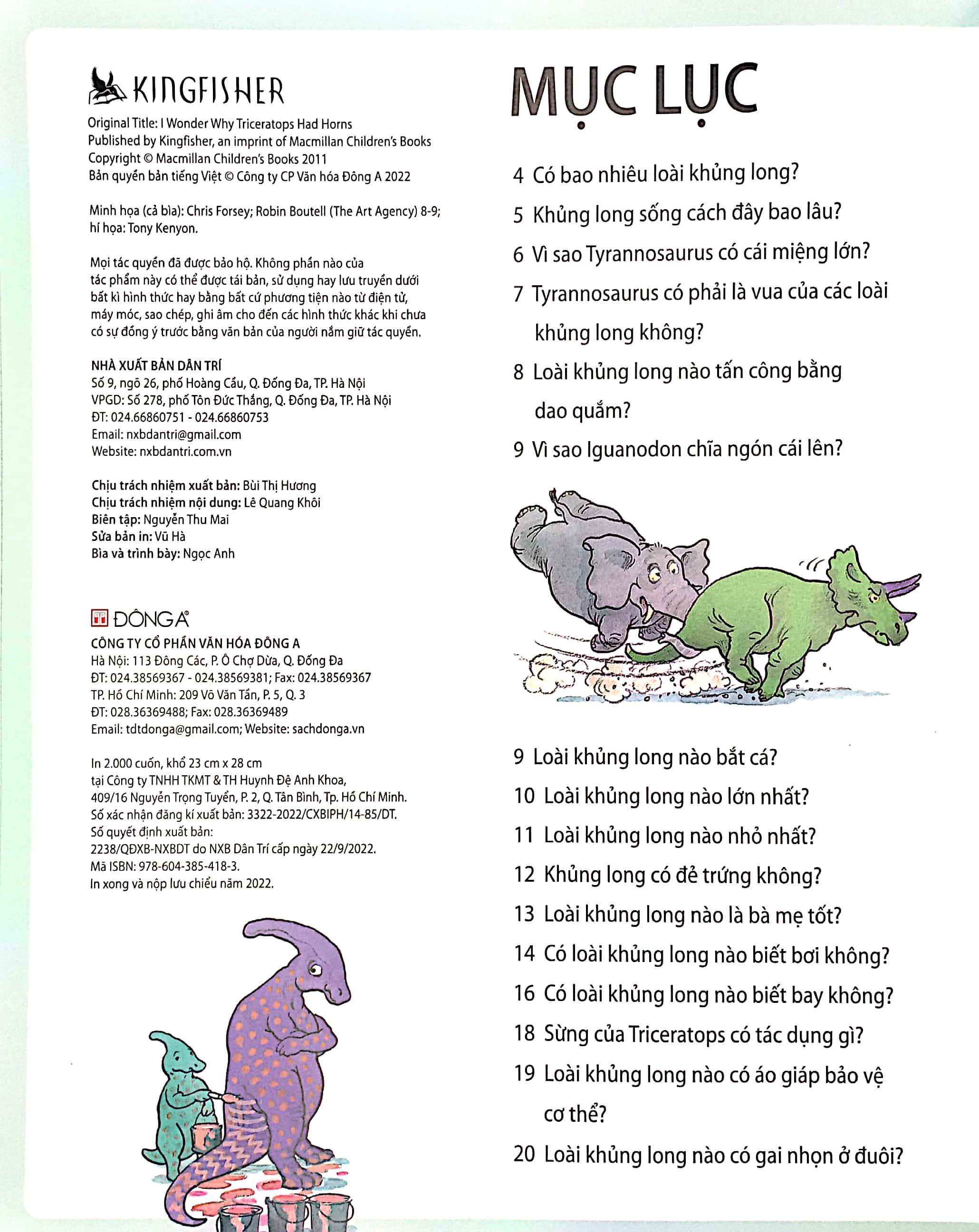 Em Muốn Biết Vì Sao - Khủng Long Tuyệt Chủng Và Những Câu Hỏi Khác Về Khủng Long (Tái Bản)