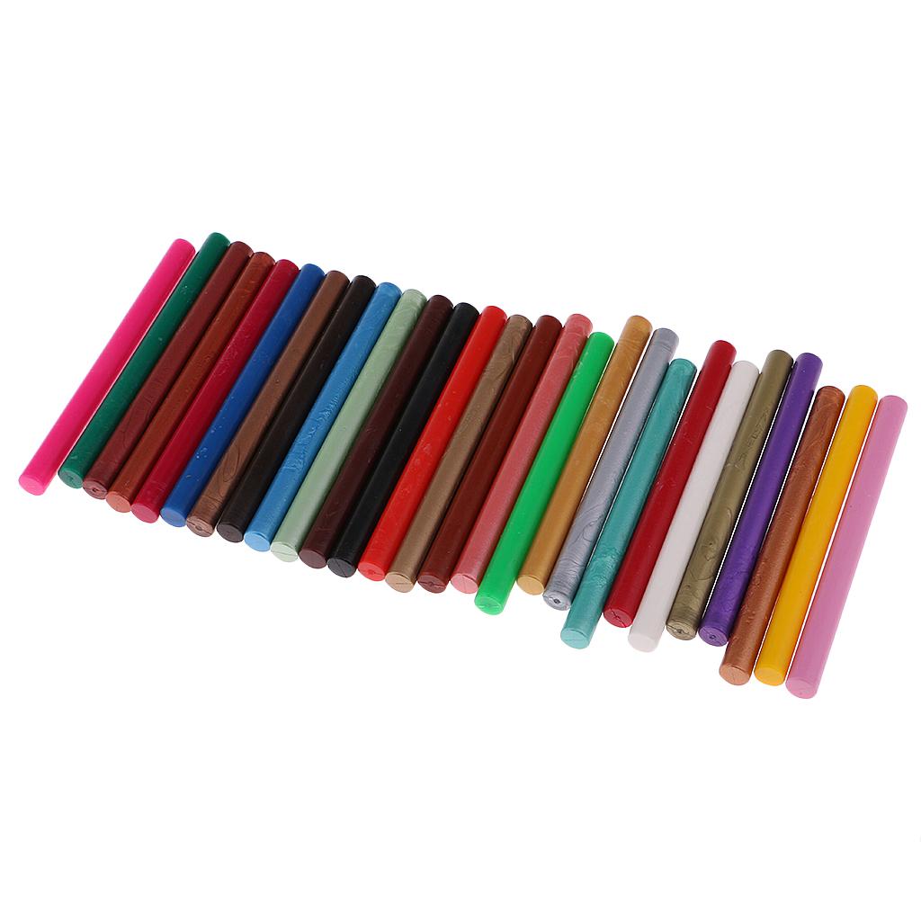 10pcs Multi-color Round Sealing Wax Sticks for Wedding Invitation Letter Card Stamp