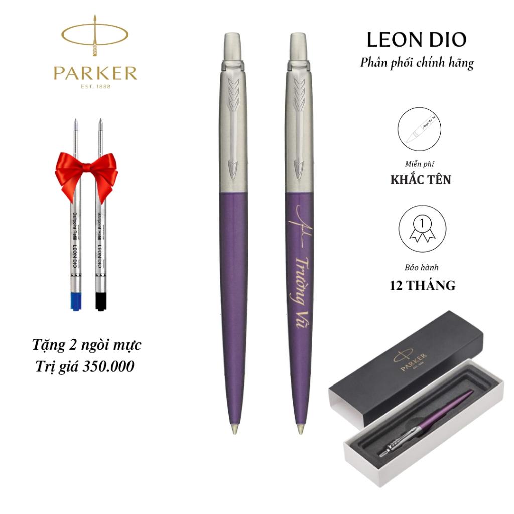 Bút Ký Tên Parker, Viết Bi Kí Cao Cấp Jotter Đ-VTR Violet CT TB6-1953350, Khắc Tên Chữ Miễn Phí, Quà Tặng Cho Sếp