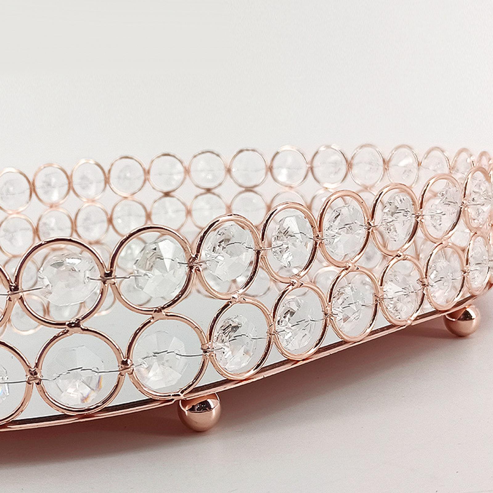 Mirror Vanity Tray Dresser Display Organizers Serving Tray