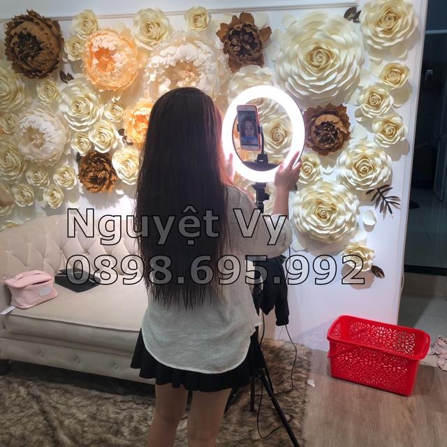 Đèn live stream bán hàng make up size 34cm hệ mới nhất