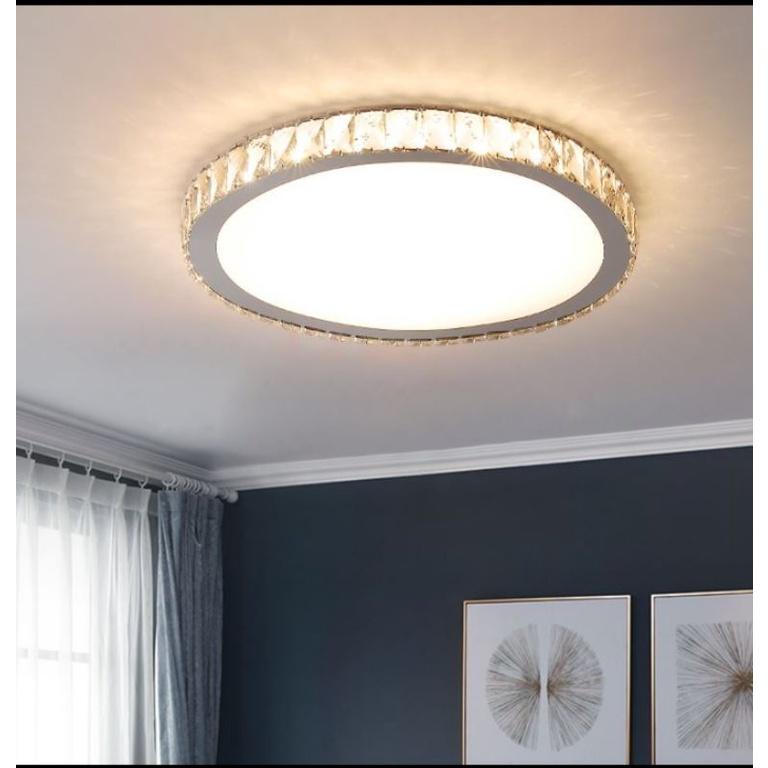 MKPL_13 Đèn mâm áp trần phale chuẩn K9 trang trí phòng khách, đèn trang trí trần hiện đại