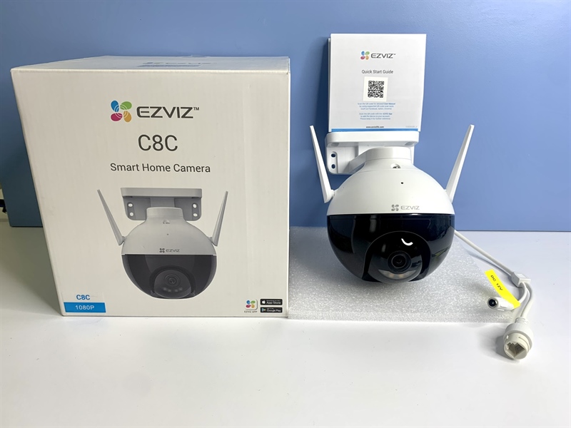 Camera IP Wifi PTZ Ngoài Trời Ezviz C8C Full Color Hồng Ngoại 30 Mét Có Dây Nối Nguồn Dài 1,5M - Hàng Chính Hãng