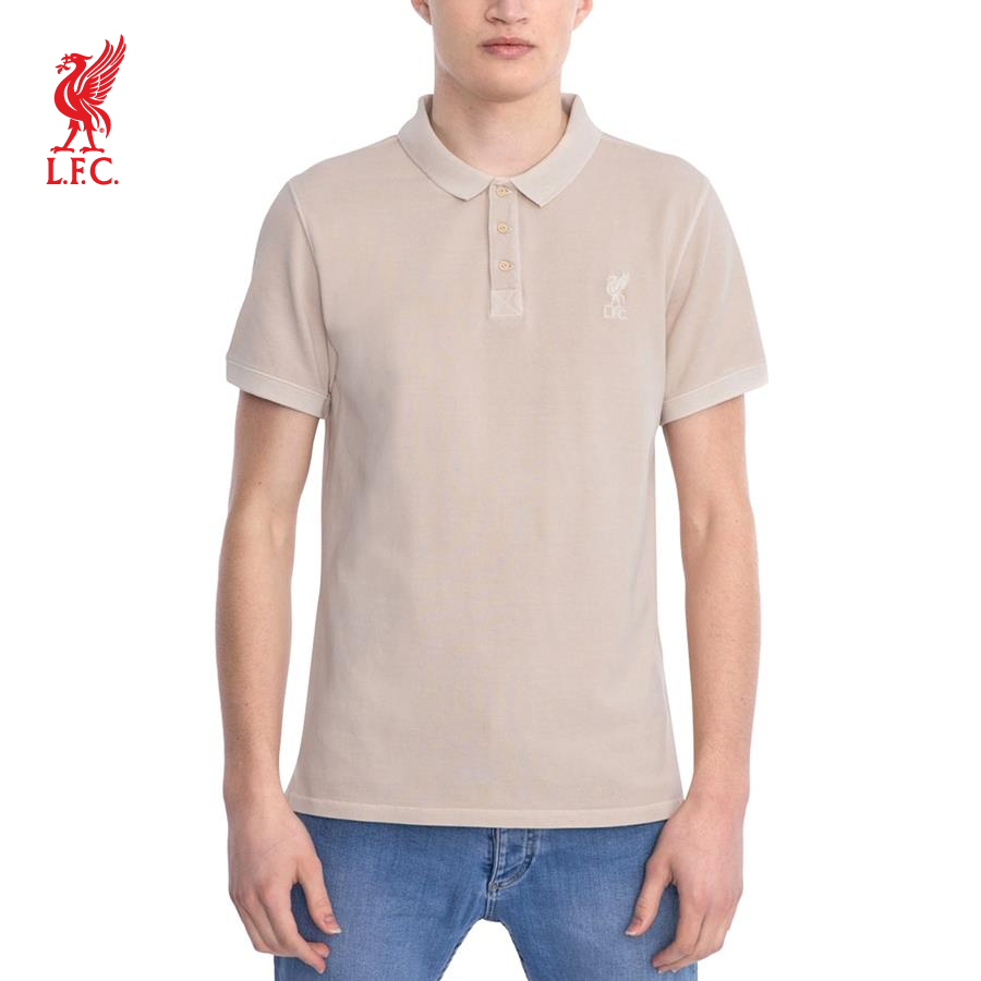 Áo thun polo tay ngắn thể thao nam LFC INT LAUNDERED POLO - STONE - A15683