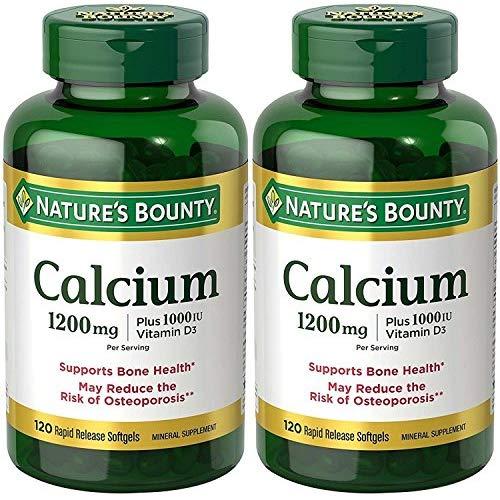 Viên Uống Nature's Bounty Bổ Sung Canxi & Vitamin D3 1200mg