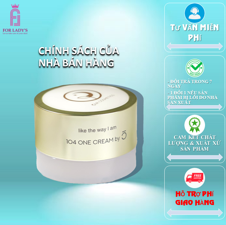 Kem dưỡng da làm trắng chống lão hóa mềm mại da 50ml- 104 ONE CREAM by C - HÀNG CHÍNH HÃNG