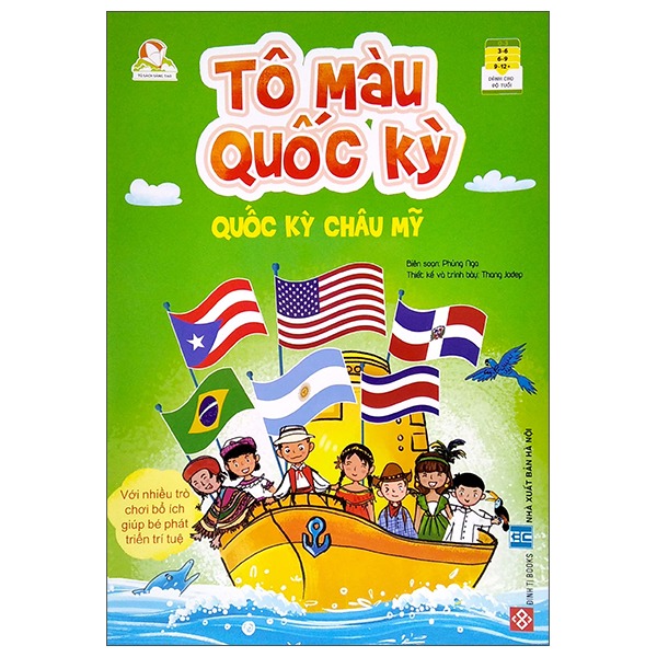 Combo 3 quyển Tô màu quốc kỳ