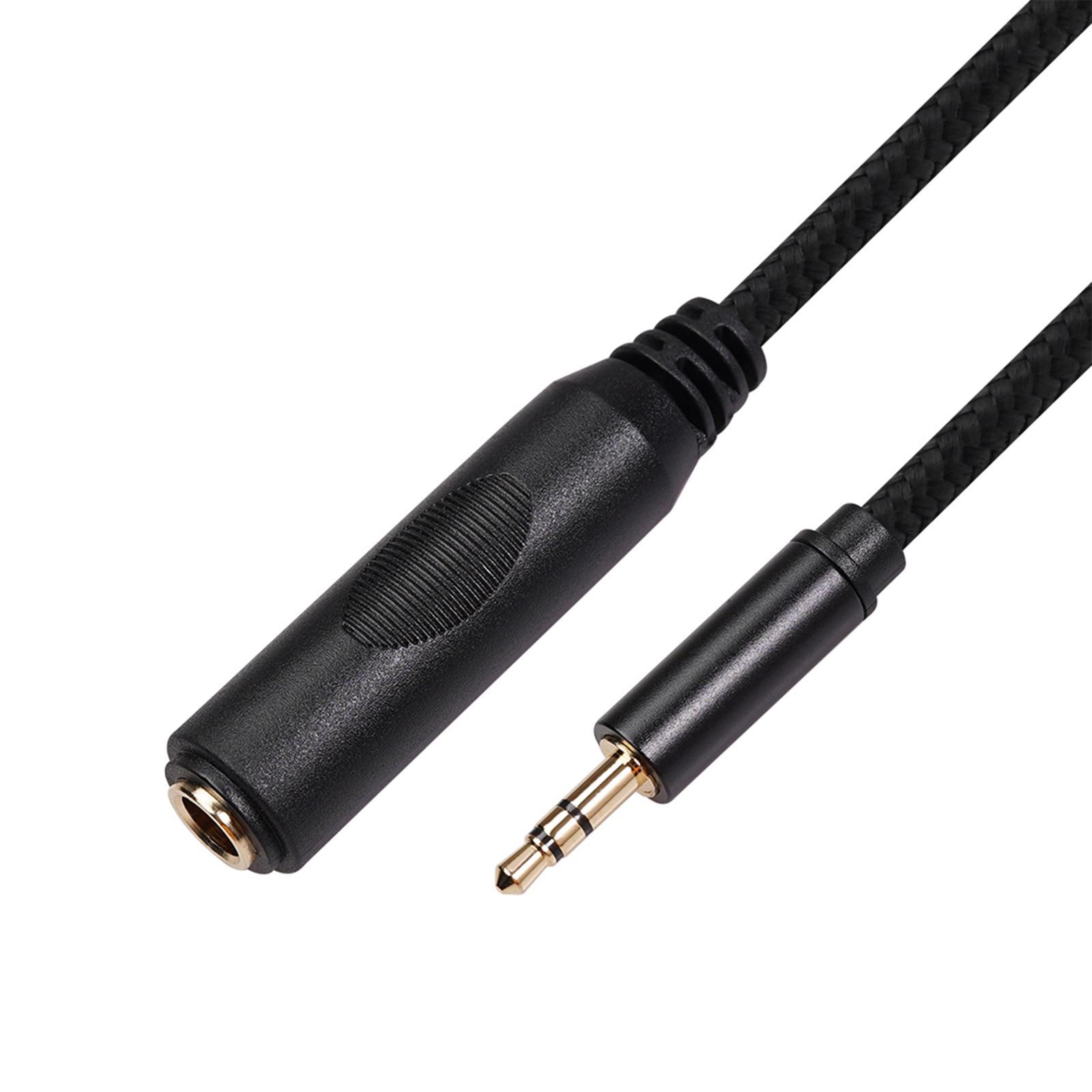 3.5mm Male to 6.35mm Female Stereo Audio Jack Pure Copper Adapter 0.3 meter