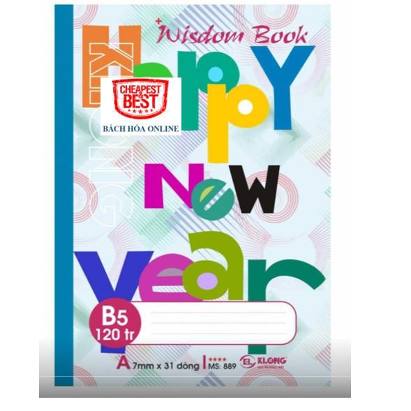 Vở kẻ ngang Wisdom Book 120T 889 - Bán lẻ 1 quyển