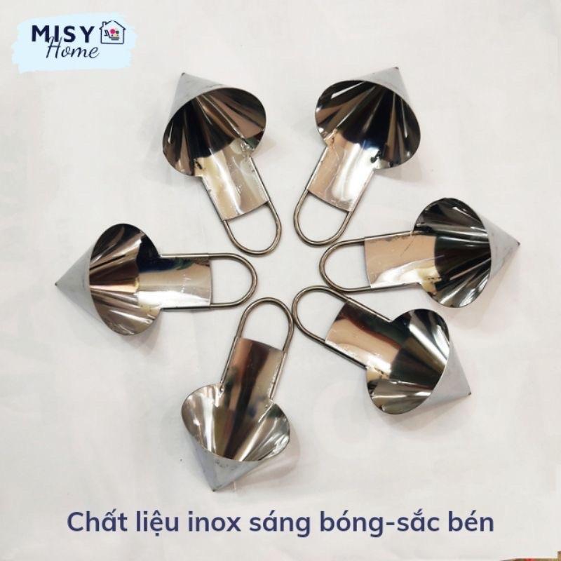 Dụng cụ tạo hoa cà rốt inox - khuân hoa bé, khuân hoa to