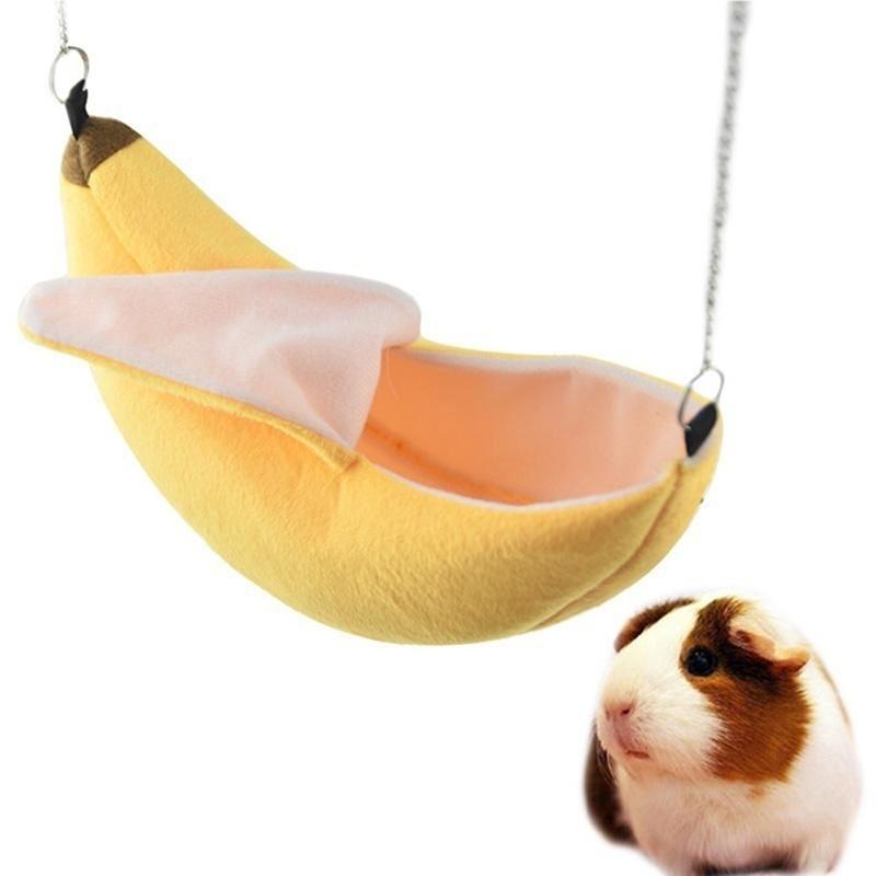 2pcsbanana Hamster Bed House võng nhỏ động vật giường ấm nhà g g tổ Hamster Phụ kiện