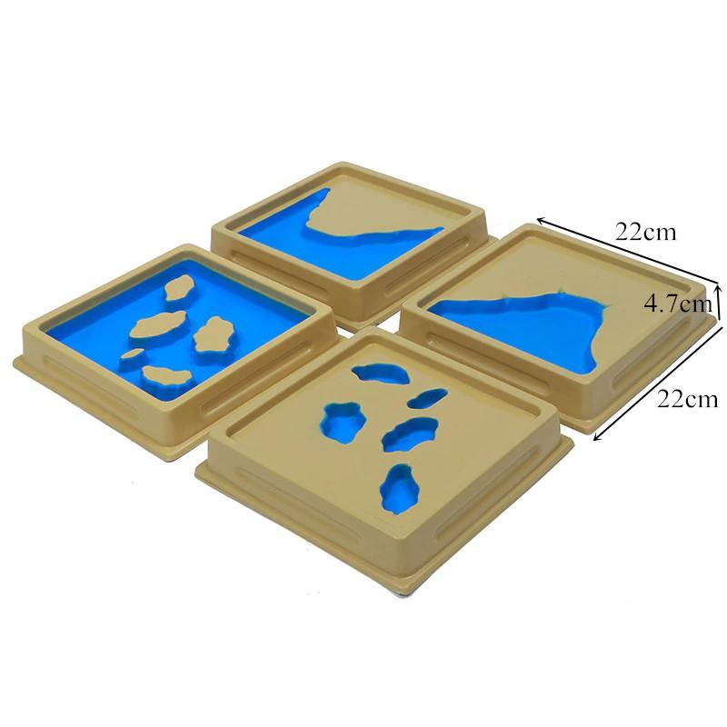 Mô hình các hình thái địa lý tạo từ đất và nước (Land and Water Form Trays