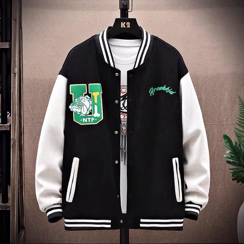 Áo Khoác Bomber Cardigan UNTP DOG Nỉ Bông Phối Túi Kéo Form Rộng Basic Nam Nữ Unisex Ulzzang