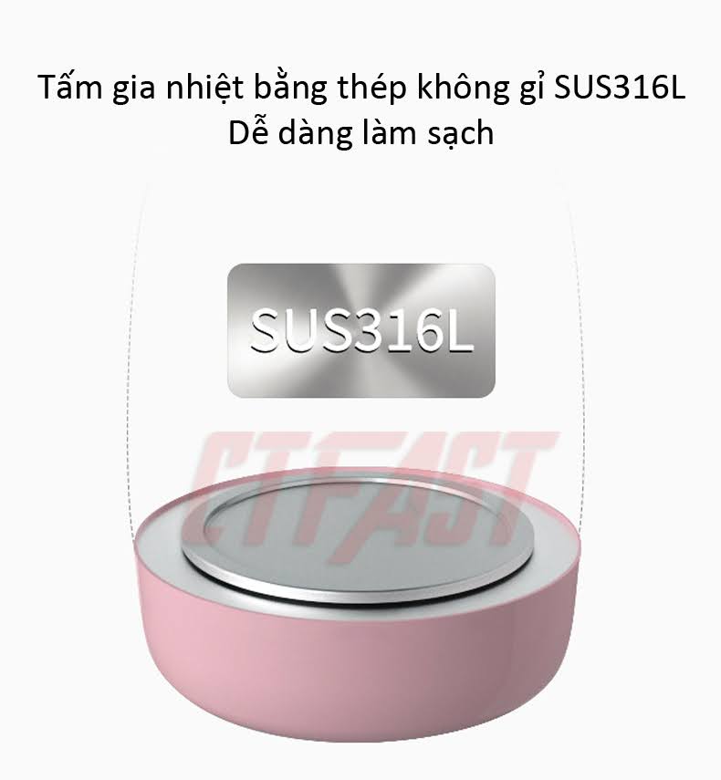 Máy hâm nước pha sữa, pha trà, pha cafe CTFAST - Miusuta 2021 ( 1200ml ) : Đun nước siêu tốc, tùy chỉnh và giữ nhiệt độ thông minh, điều khiển cảm ứng an toàn tiện dụng