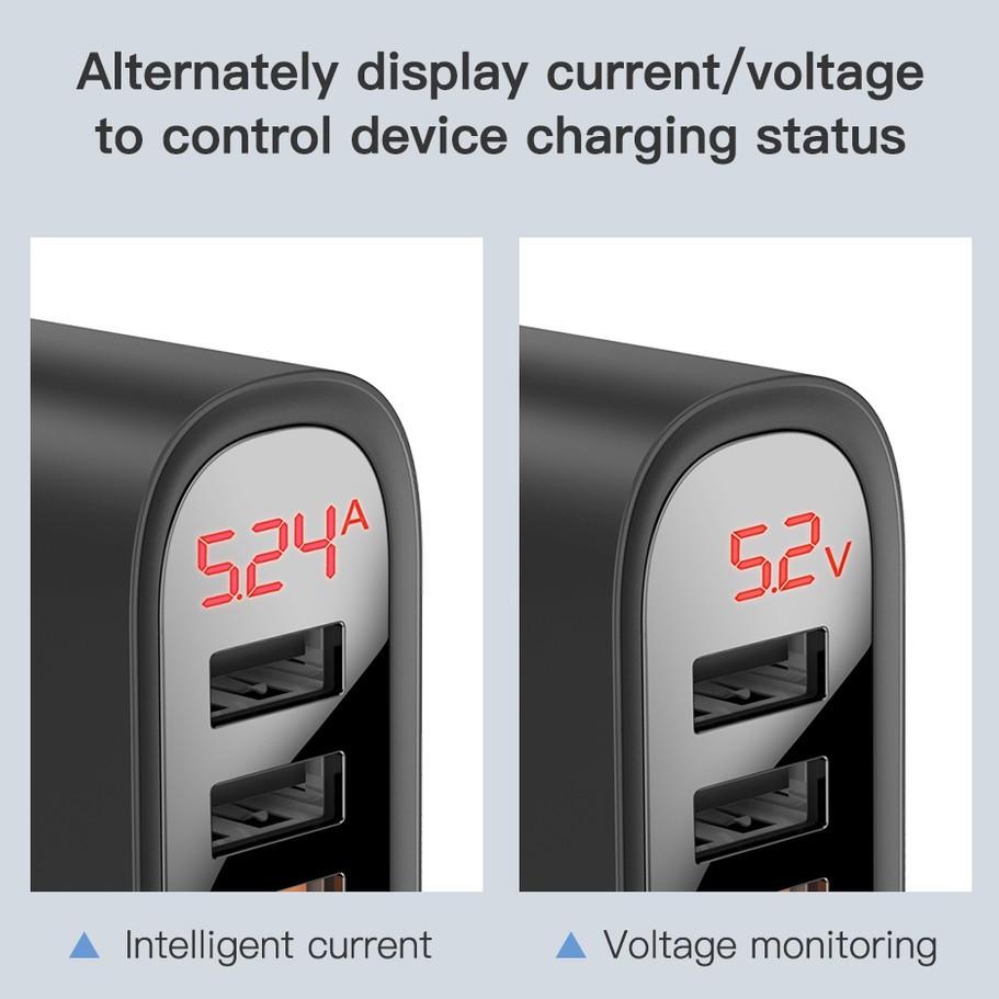 Cốc Sạc Nhanh 3 Cổng USB Chính Hãng KuuLaa