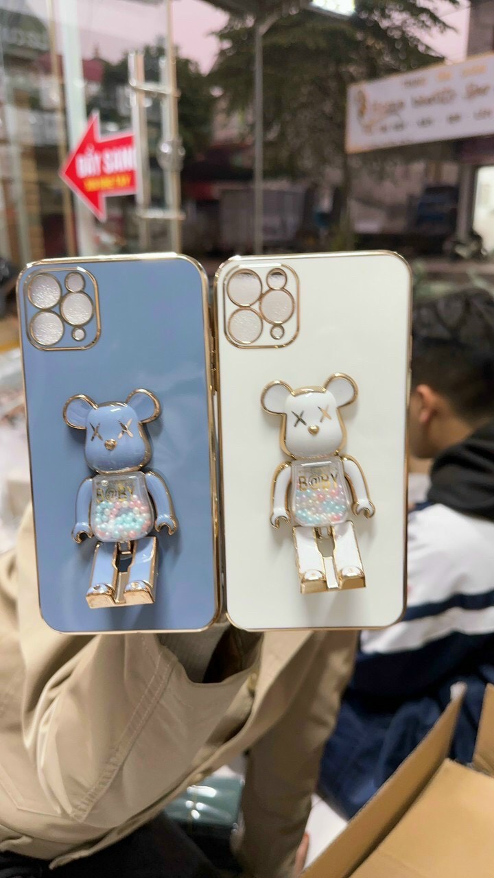 Ốp Điện Thoại Rô Bốt Kèm iRing Dành Cho iphone 14promax, 14 pro, 13promax,12promax,11promax_A142