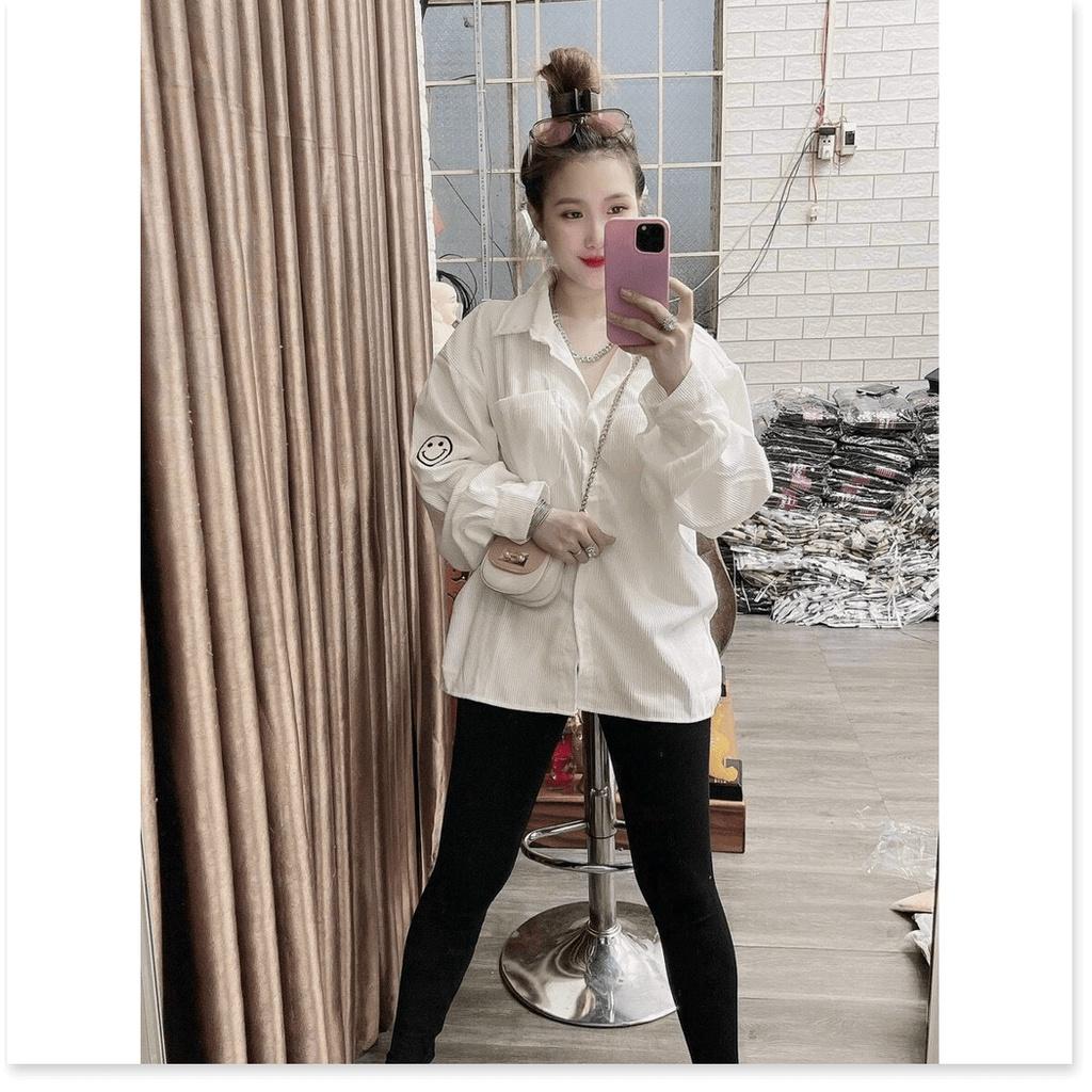 Áo khoác nhung kiểu sơ mi NỮ SIÊU XINH CHO CÁC CHỊ EM KHANH AN