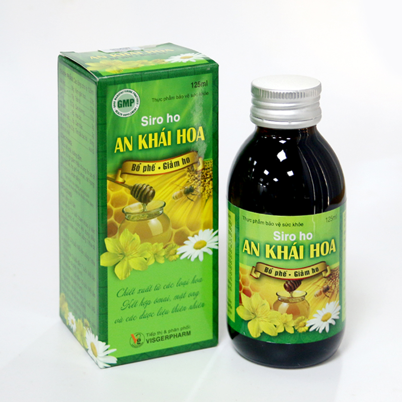 Bộ 3 Hộp thực phẩm bảo vệ sức khỏe Siro An Khái Hoa hỗ trợ giảm ho, long đờm, bổ phế, khàn tiếng