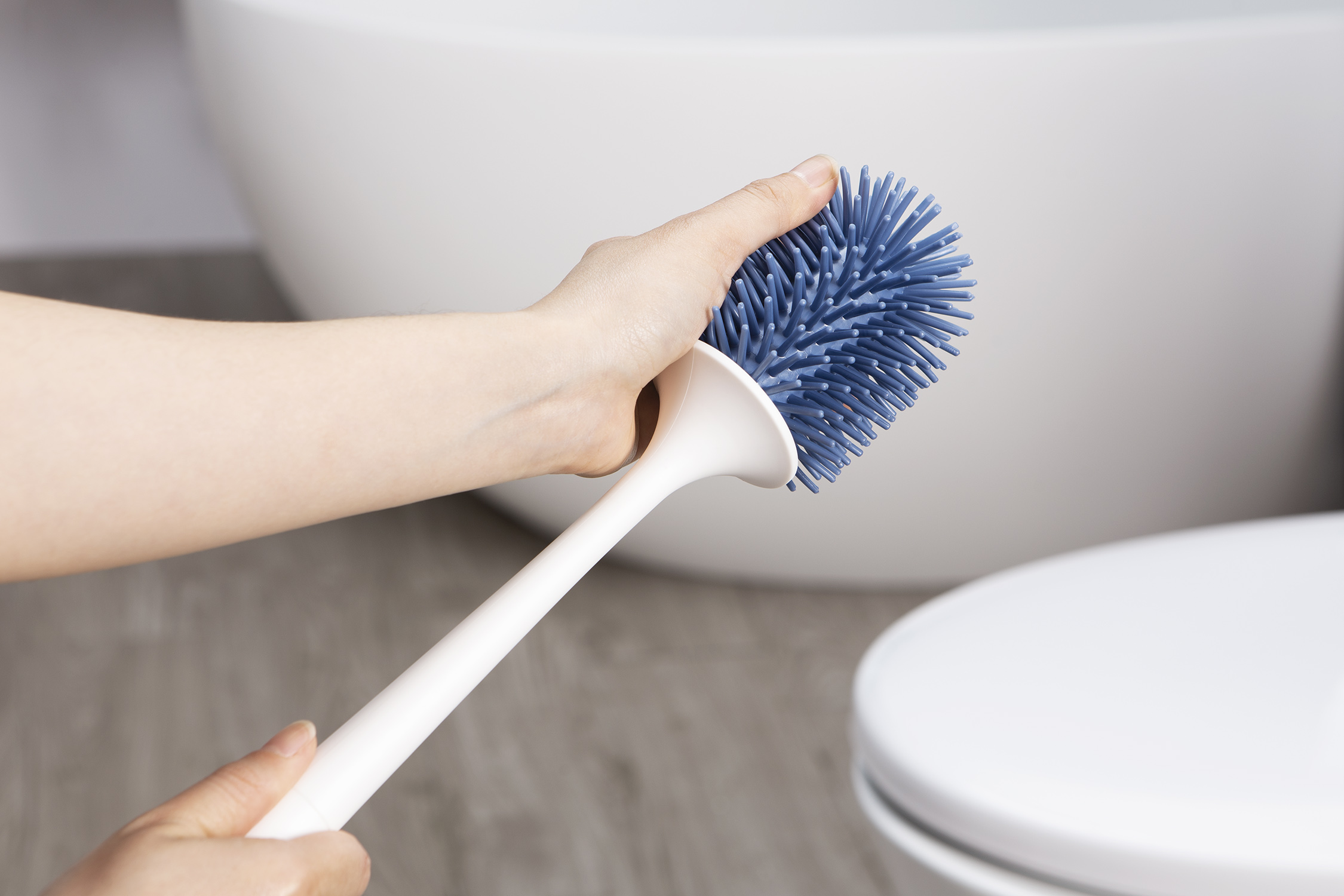 Chổi cọ toilet đầu silicon Inochi Kirei