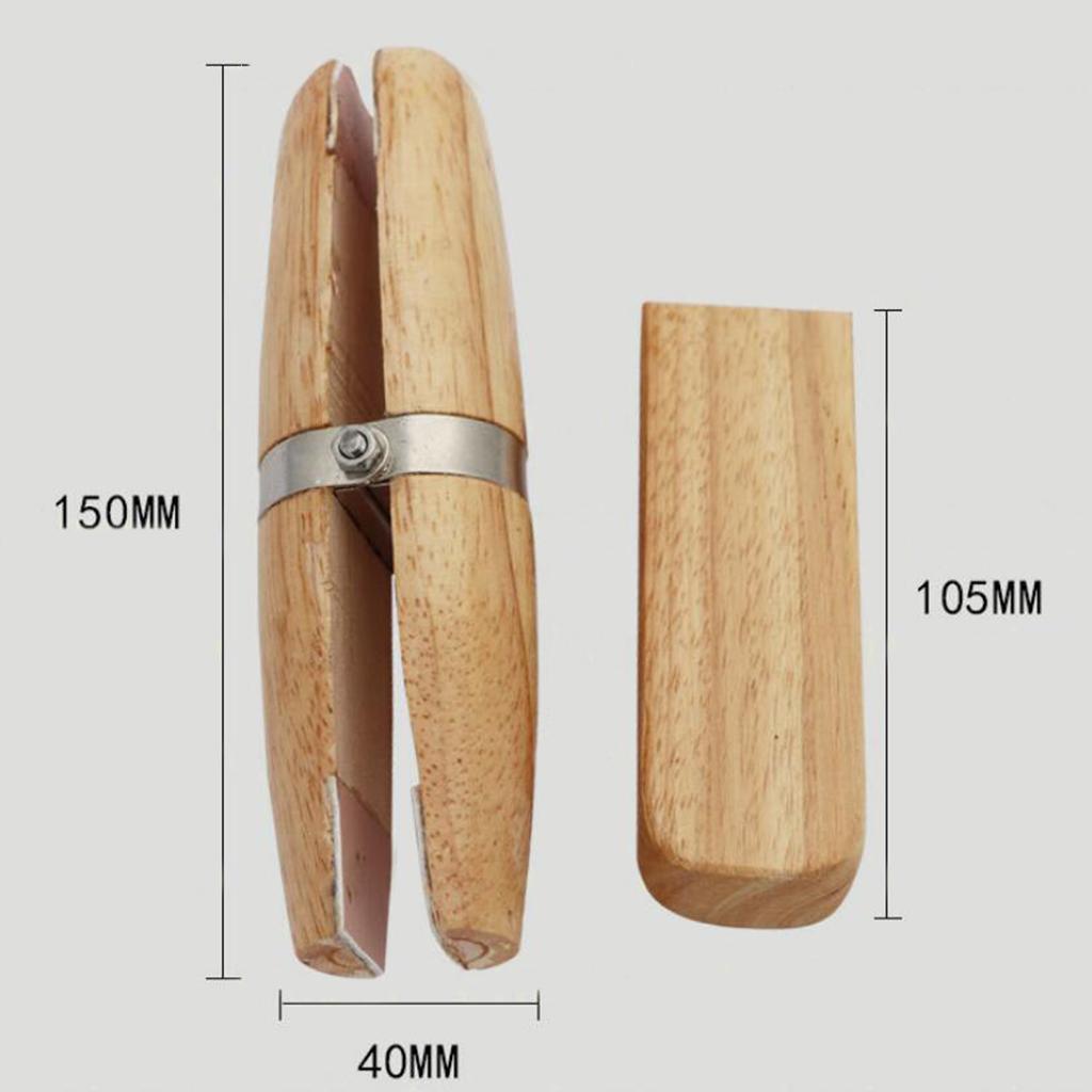Natutal Wooden Jewelers Ring Clamp Wood Jewelry Vise Tool Holder Hold Rings