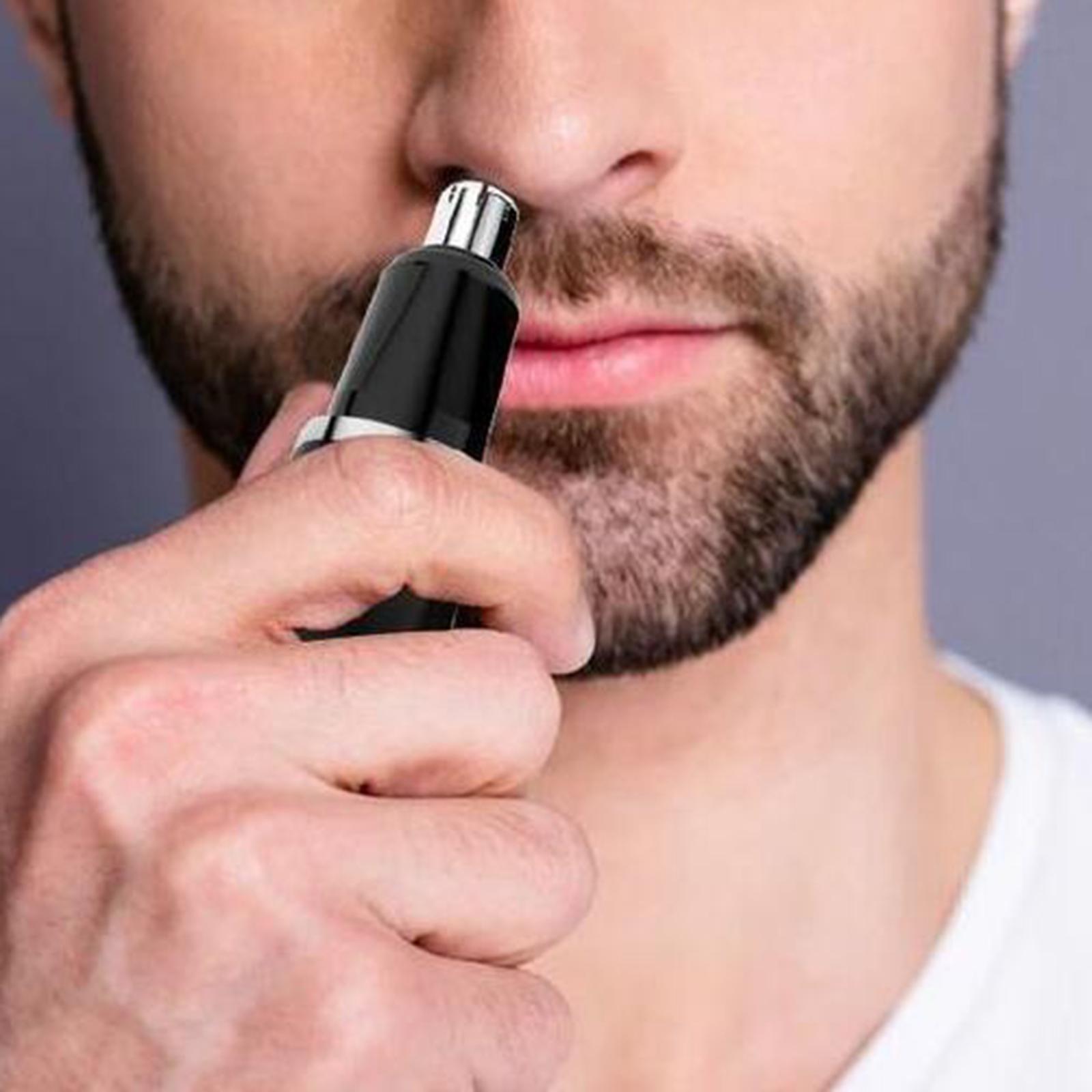 Waterproof Nose Ear Hair Trimmer 6000RPM Rotation Speed Facial Shaver for Travel Home