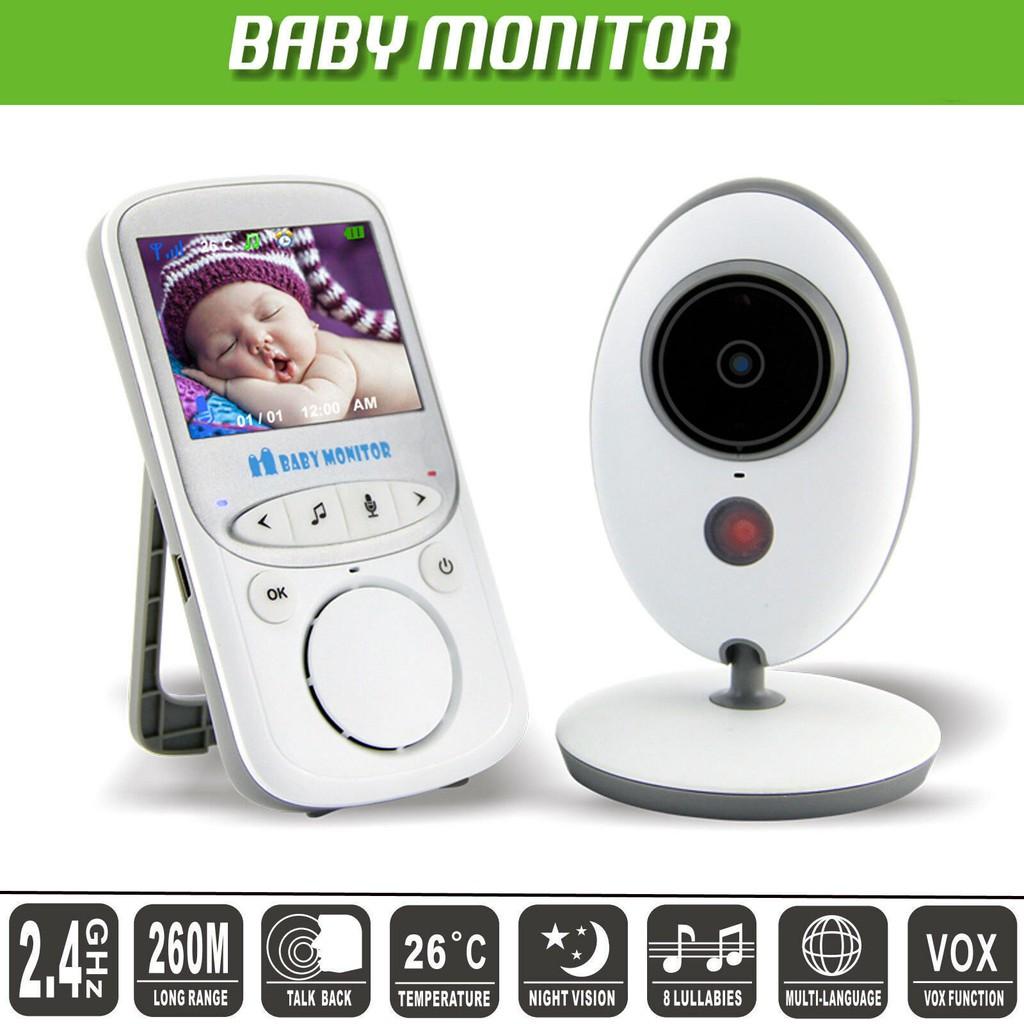 Máy báo khóc kiểm soát nhiệt độ có chế độ quay ban đêm Baby Monitor 2.4Ghz RoHS CE - Home and Garden