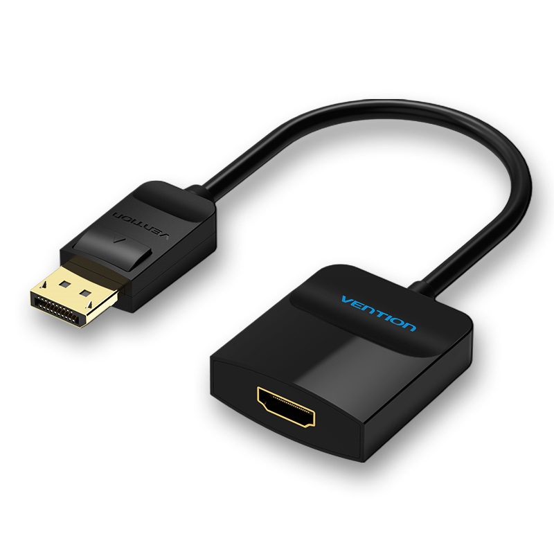 Cáp chuyển đổi DisplayPort sang HDMI dài 15cm hàng chính hãng Vention HBGBB