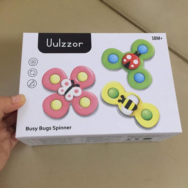 Bộ đồ chơi cốc hút quay vui nhộn Spinner hình côn trùng, đồ chơi kích thích tư duy cho bé từ 3 tháng tuổi bằng nhựa đẹp